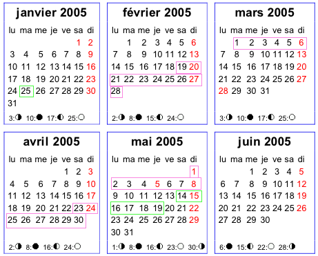 calendrier
